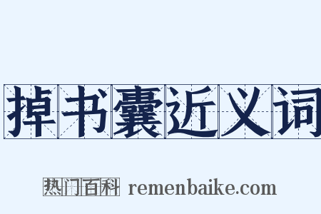 掉书囊近义词是什么意思的图片